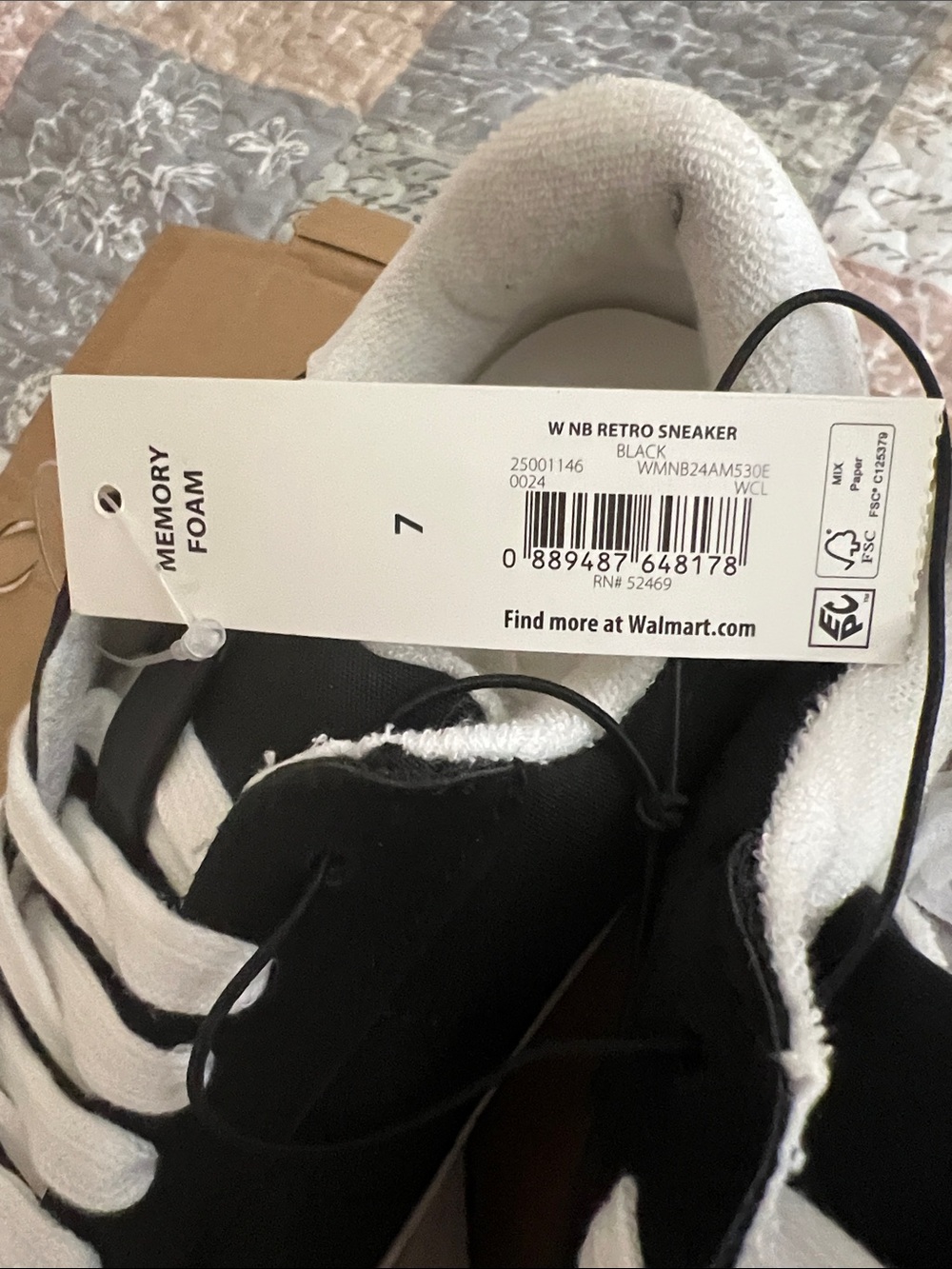 No Boundaries Black and White Platform Sneakers - Picture 8 of 9